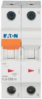 Eaton - Installatieautomaat - PLZ6-C63/1N-MW 242817 2254913