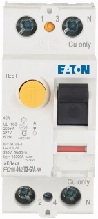 Eaton - Aardlekschakelaar - FRCMM-40/2/03-G/A-NA 167123 2260406