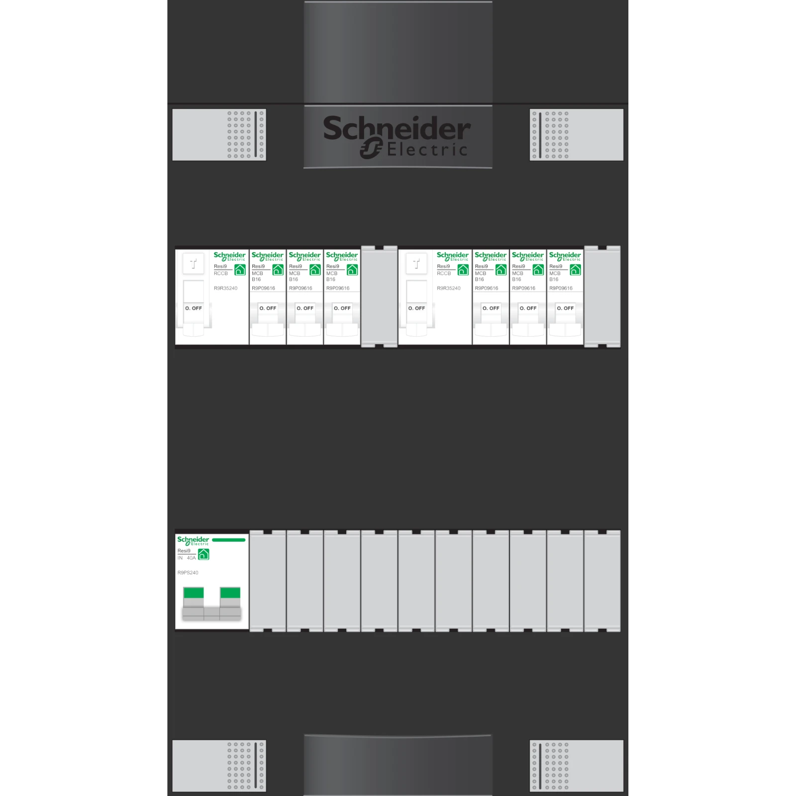 Schneider Electric Groepenkast, geassembleerd ADV1B206A ADV1B206A 2349406
