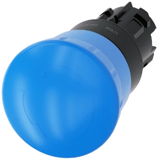 Siemens - Drukknop frontelement (paddenstoel) - 3SU1000-1HB50-0AA0 3SU10001HB500AA0 2421512