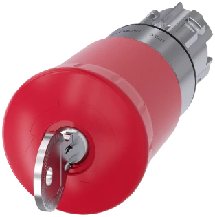 Siemens - Drukknop frontelement (paddenstoel) - 3SU1050-1HM20-0AA0 3SU10501HM200AA0 2424048