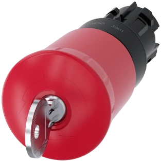 Siemens - Drukknop frontelement (paddenstoel) - 3SU1000-1HM20-0AA0 3SU10001HM200AA0 2424086