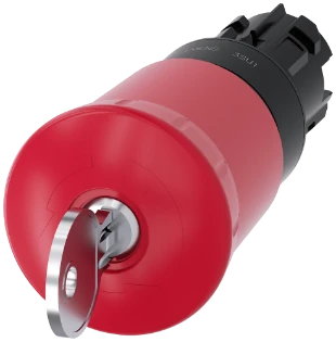 Siemens - Drukknop frontelement (paddenstoel) - 3SU1000-1HT20-0AA0 3SU10001HT200AA0 2427166