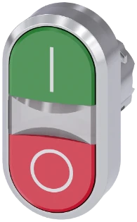 Siemens - Drukknop frontelement - 3SU1050-3AB42-0AK0 3SU10503AB420AK0 2432892