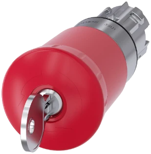 Siemens - Drukknop frontelement (paddenstoel) - 3SU1050-1HS20-0AA0 3SU10501HS200AA0 2435549