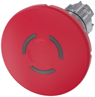 Siemens - Drukknop frontelement (paddenstoel) - 3SU1051-1JB20-0AA0 3SU10511JB200AA0 2435598