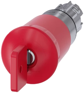 Siemens - Drukknop frontelement (paddenstoel) - 3SU1050-1HQ20-0AA0 3SU10501HQ200AA0 2446293