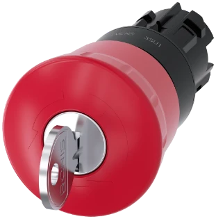 Siemens - Drukknop frontelement (paddenstoel) - 3SU1000-1HF20-0AA0 3SU10001HF200AA0 2473765