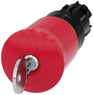 Siemens - Drukknop frontelement (paddenstoel) - 3SU1000-1HT20-0AA0 3SU10001HT200AA0 397147
