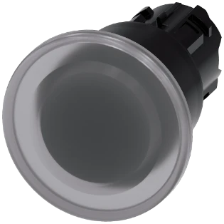 Siemens - Drukknop frontelement (paddenstoel) - 3SU1001-1BA70-0AA0 3SU10011BA700AA0 397390