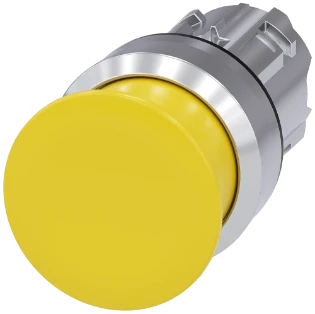 Siemens - Drukknop frontelement (paddenstoel) - 3SU1050-1AD30-0AA0 3SU10501AD300AA0 398059