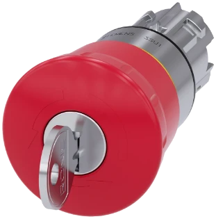 Siemens - Drukknop frontelement (paddenstoel) - 3SU1050-1HG20-0AA0 3SU10501HG200AA0 398131