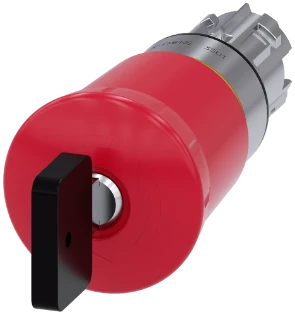 Siemens - Drukknop frontelement (paddenstoel) - 3SU1050-1HU20-0AA0 3SU10501HU200AA0 398146