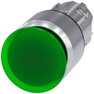 Siemens - Drukknop frontelement (paddenstoel) - 3SU1051-1AA40-0AA0 3SU10511AA400AA0 398353