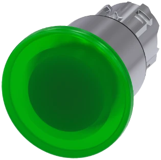 Siemens - Drukknop frontelement (paddenstoel) - 3SU1051-1EA40-0AA0 3SU10511EA400AA0 398434
