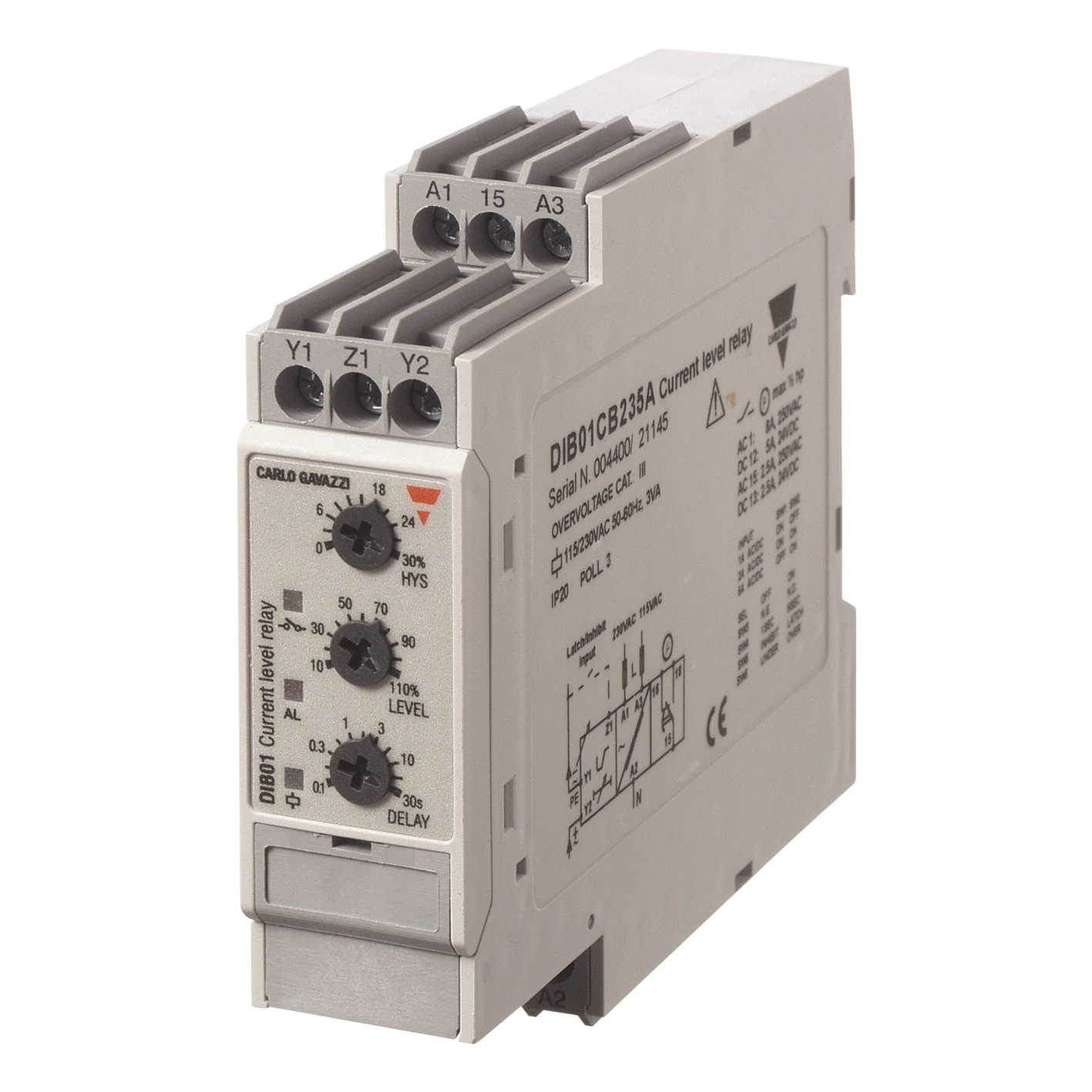 Carlo Gavazzi Stroomrelais DIB01CB235A DIB01CB235A 465566