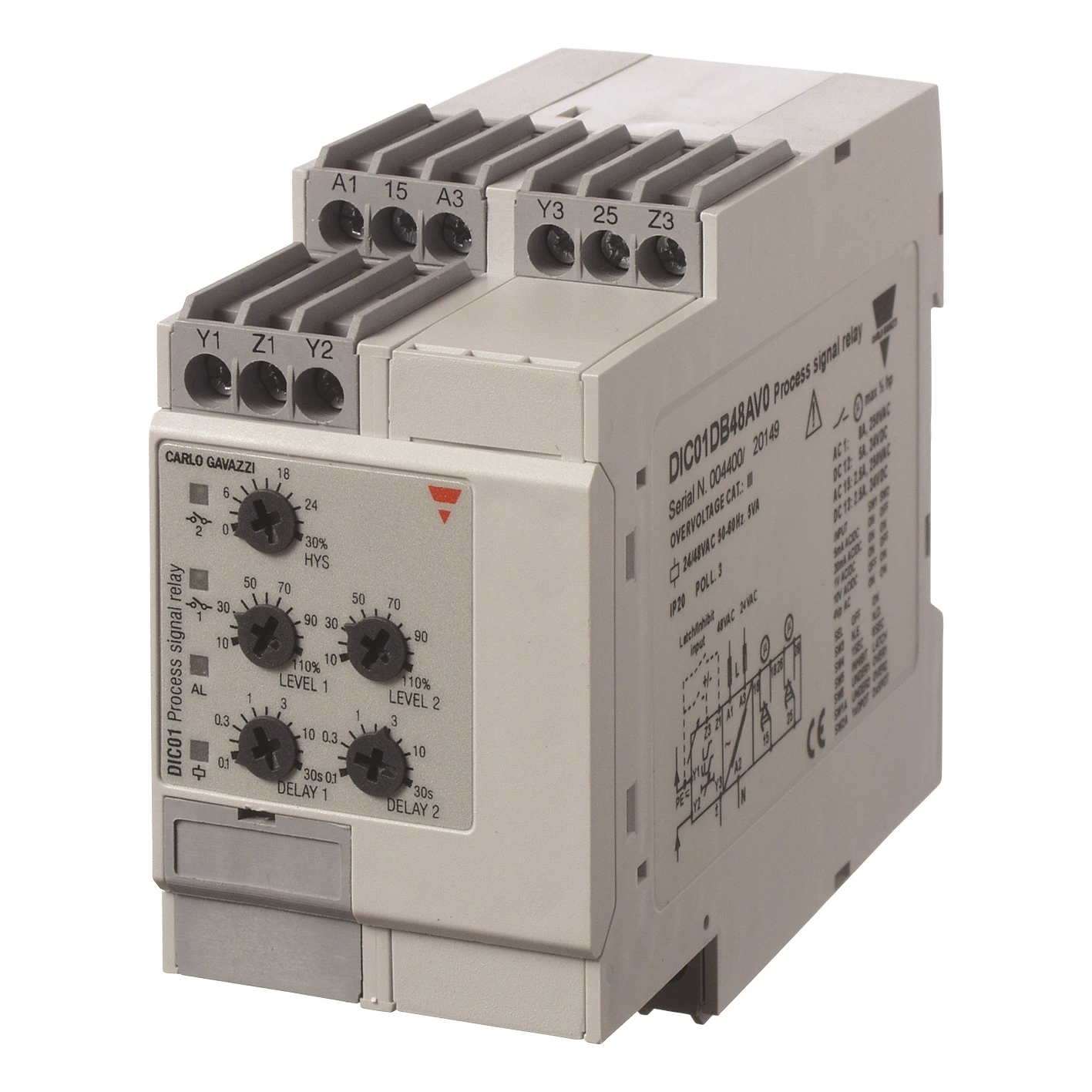 Carlo Gavazzi Stroomrelais DIC01DD48AV0 DIC01DD48AV0 465592