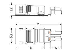 Wago - Connector voor insteekbare gebouwinstallatie - 770-102/041-000 770-102/041-000 4684521