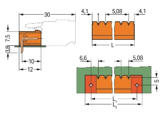 Wago - Printplaatconnector - 231-554/001-000 231-554/001-000 4684672