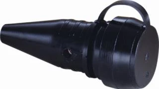 ABL Koppelcontactstop geaard RubK 2p+ra vol IP44 zwart 1189290 4842