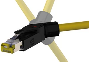 Harting - Rechthoekige connector, set (industrieconnector) - RJI 10G RJ45 plug Cat6, 8p IDC angl 09451511561 48584