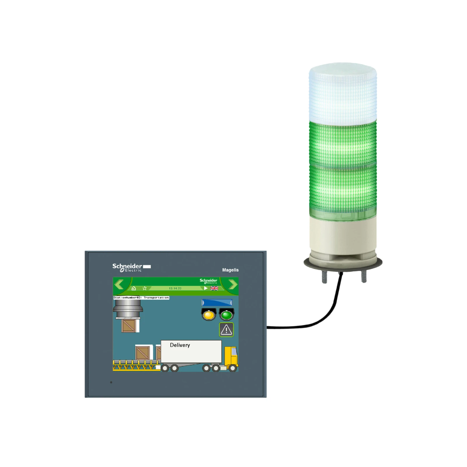 Schneider Electric Signaalzuil compleet XVGU3SWV XVGU3SWV 552153