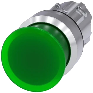 Siemens - Drukknop frontelement (paddenstoel) - 3SU1051-1AD40-0AA0 3SU10511AD400AA0 570482