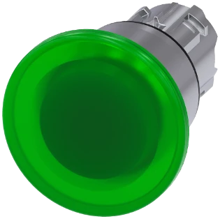 Siemens - Drukknop frontelement (paddenstoel) - 3SU1051-1BA40-0AA0 3SU10511BA400AA0 570484