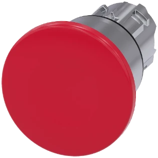 Siemens - Drukknop frontelement (paddenstoel) - 3SU1050-1BA20-0AA0 3SU10501BA200AA0 572133