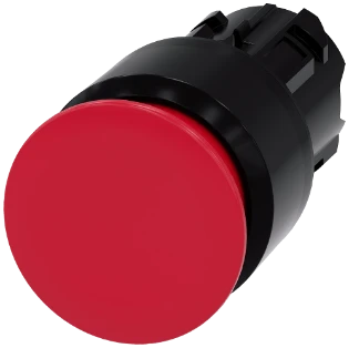 Siemens - Drukknop frontelement (paddenstoel) - 3SU1000-1AA20-0AA0 3SU10001AA200AA0 572357