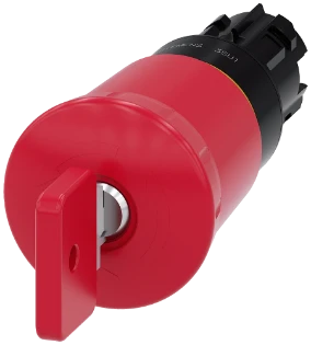 Siemens - Drukknop frontelement (paddenstoel) - 3SU1000-1HQ20-0AA0 3SU10001HQ200AA0 573124