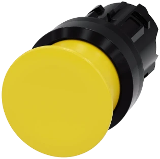 Siemens - Drukknop frontelement (paddenstoel) - 3SU1000-1AD30-0AA0 3SU10001AD300AA0 573260