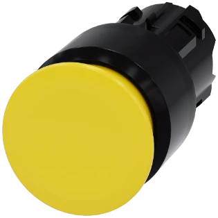 Siemens - Drukknop frontelement (paddenstoel) - 3SU1000-1AA30-0AA0 3SU10001AA300AA0 573294