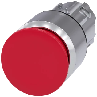 Siemens - Drukknop frontelement (paddenstoel) - 3SU1050-1AA20-0AA0 3SU10501AA200AA0 575495