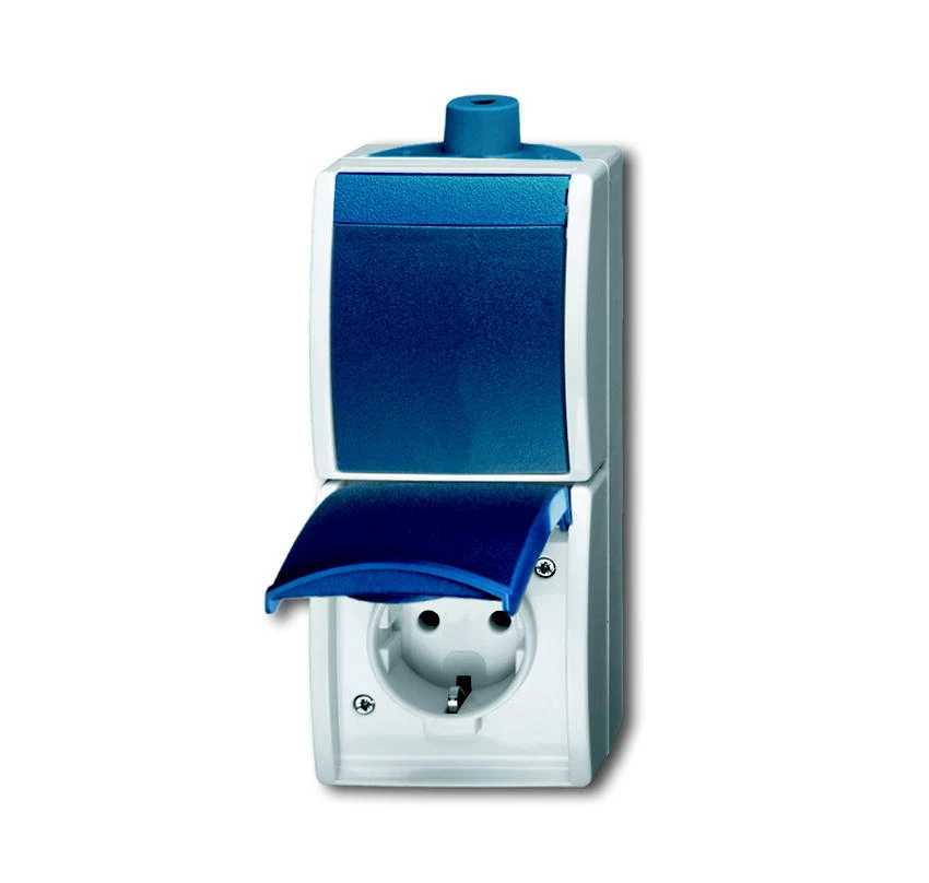 ABB Schakelaar/wandcontactdoos combinatie 2601/6/20EW-53-503 2CKA001684A0319 583974