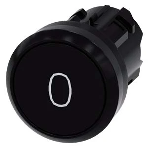 Siemens - Drukknop frontelement - 3SU1000-0AB10-0AD0 3SU10000AB100AD0 59497