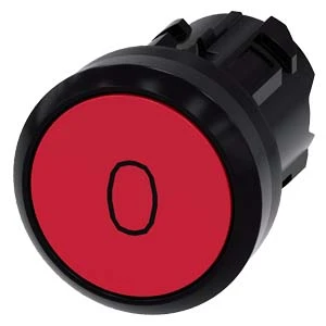 Siemens - Drukknop frontelement - 3SU1000-0AB20-0AD0 3SU10000AB200AD0 59499
