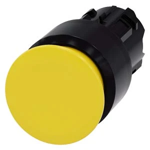 Siemens - Drukknop frontelement (paddenstoel) - 3SU1000-1AA30-0AA0 3SU10001AA300AA0 59542