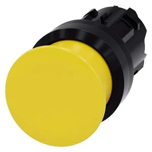 Siemens - Drukknop frontelement (paddenstoel) - 3SU1000-1AD30-0AA0 3SU10001AD300AA0 59545