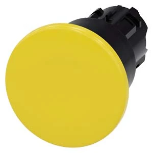 Siemens - Drukknop frontelement (paddenstoel) - 3SU1000-1BA30-0AA0 3SU10001BA300AA0 59554