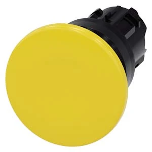 Siemens - Drukknop frontelement (paddenstoel) - 3SU1000-1BD30-0AA0 3SU10001BD300AA0 59560