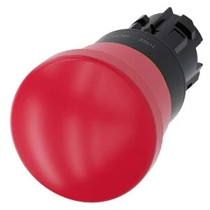 Siemens Drukknop frontelement (paddenstoel) 3SU1000-1HA20-0AA0 3SU10001HA200AA0 59578
