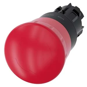 Siemens Drukknop frontelement (paddenstoel) 3SU1000-1HB20-0AA0 3SU10001HB200AA0 59584
