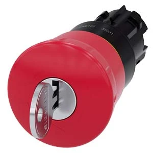Siemens - Drukknop frontelement (paddenstoel) - 3SU1000-1HF20-0AA0 3SU10001HF200AA0 59590