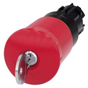 Siemens - Drukknop frontelement (paddenstoel) - 3SU1000-1HM20-0AA0 3SU10001HM200AA0 59593