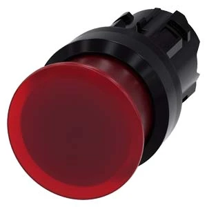 Siemens - Drukknop frontelement (paddenstoel) - 3SU1001-1AD20-0AA0 3SU10011AD200AA0 59793