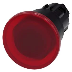 Siemens - Drukknop frontelement (paddenstoel) - 3SU1001-1BA20-0AA0 3SU10011BA200AA0 59811