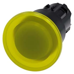 Siemens - Drukknop frontelement (paddenstoel) - 3SU1001-1BA30-0AA0 3SU10011BA300AA0 59814