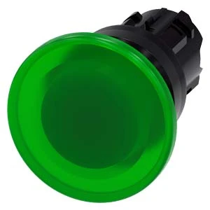 Siemens - Drukknop frontelement (paddenstoel) - 3SU1001-1BD40-0AA0 3SU10011BD400AA0 59829