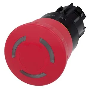 Siemens Drukknop frontelement (paddenstoel) 3SU1001-1HB20-0AA0 3SU10011HB200AA0 59841
